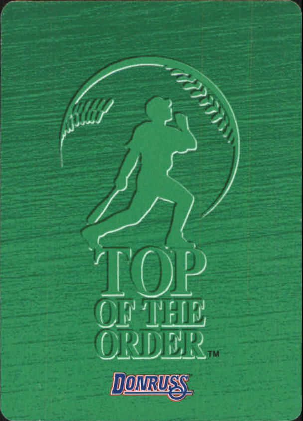1995 Donruss Top of the Order #53 Tim Raines U back image