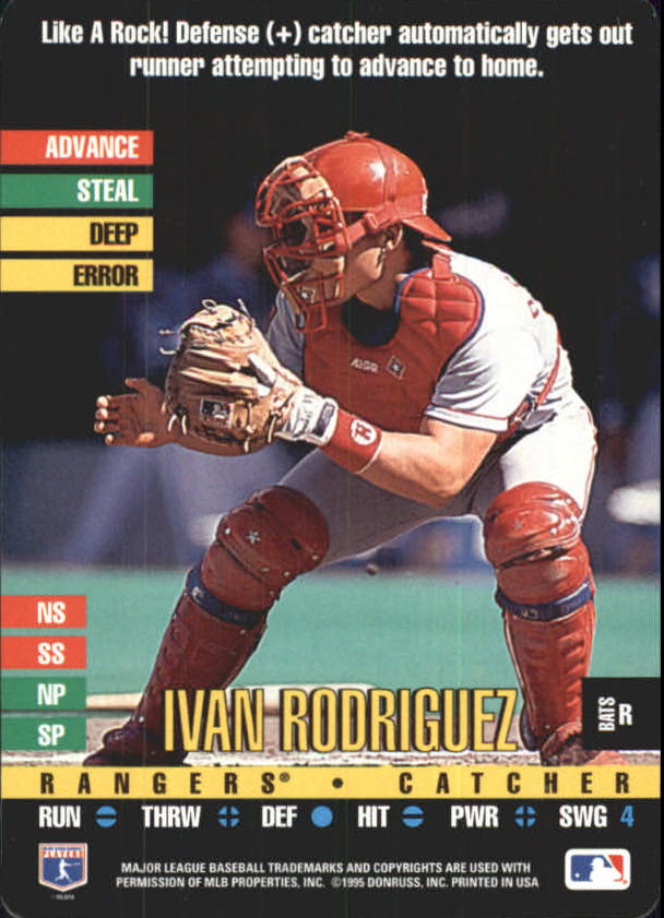 1995 Donruss Top of the Order #165 Ivan Rodriguez R