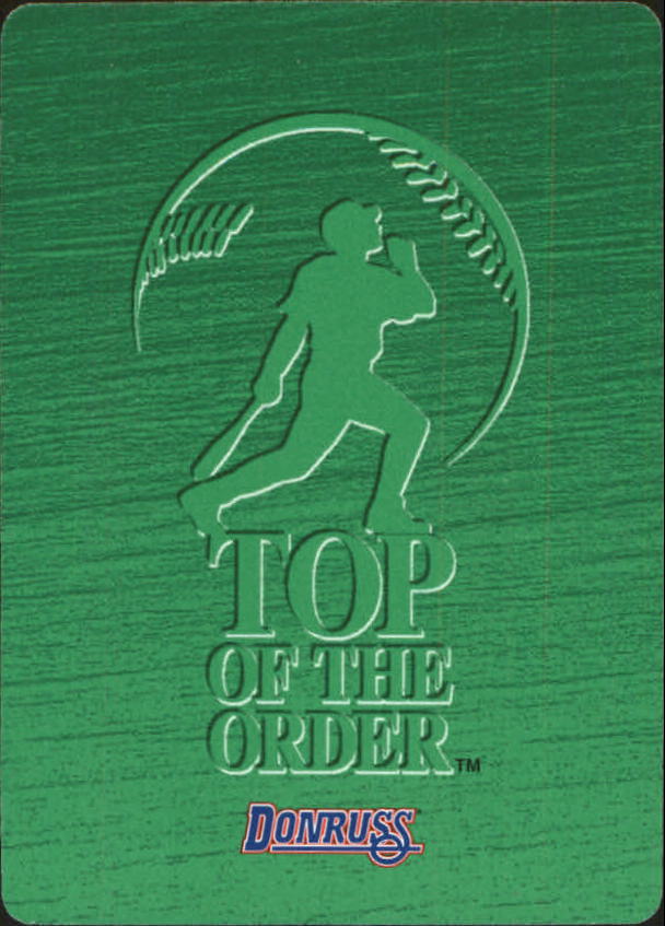 1995 Donruss Top of the Order #187 Ryan Klesko U back image