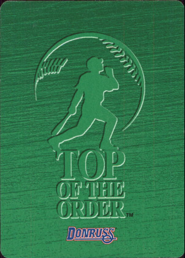 1995 Donruss Top of the Order #294 Bobby Jones C back image