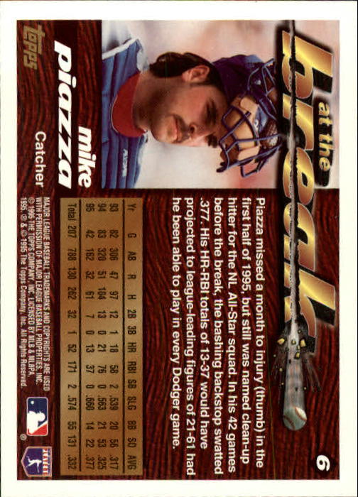 1995 Topps Traded #6T Mike Piazza AB back image