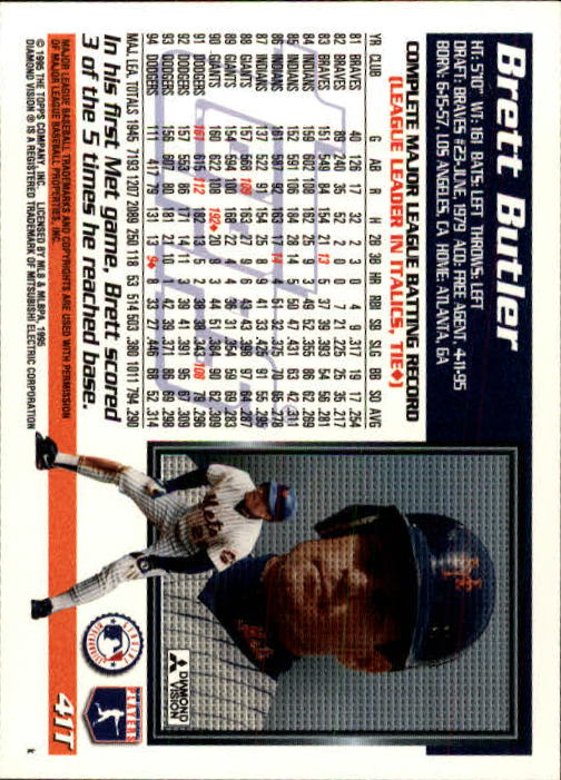 B5657- 1995 Topps Traded BB Card #s 1-165 +Rookies -You Pick- 15+ FREE US SHIP