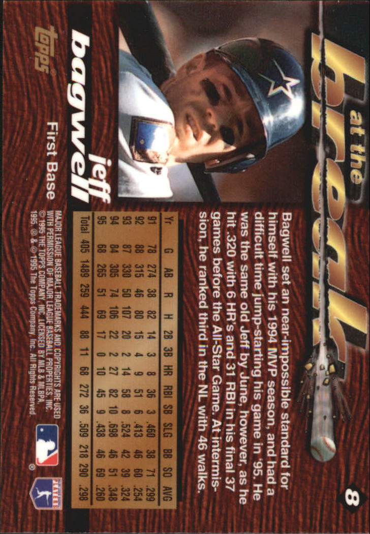 1995 Topps Traded Power Boosters #8 Jeff Bagwell back image