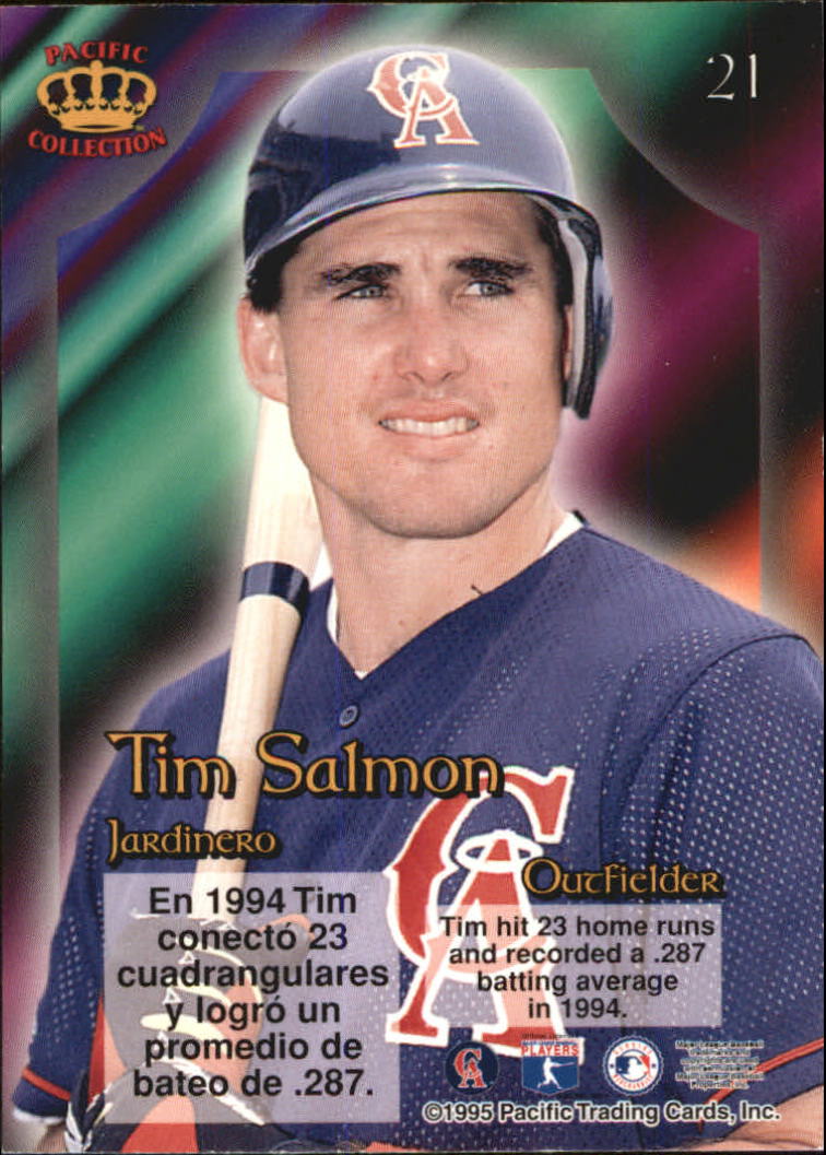 1995 Pacific Prisms #21 Tim Salmon back image