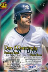 1995 Pacific Prisms #97 Don Mattingly back image