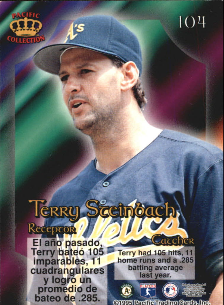 1995 Pacific Prisms #104 Terry Steinbach back image