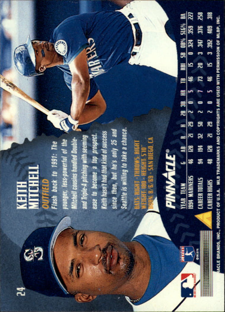 1995 Pinnacle Baseball "Main Set" Base Cards #1 to #225 - Picture 49 of 451