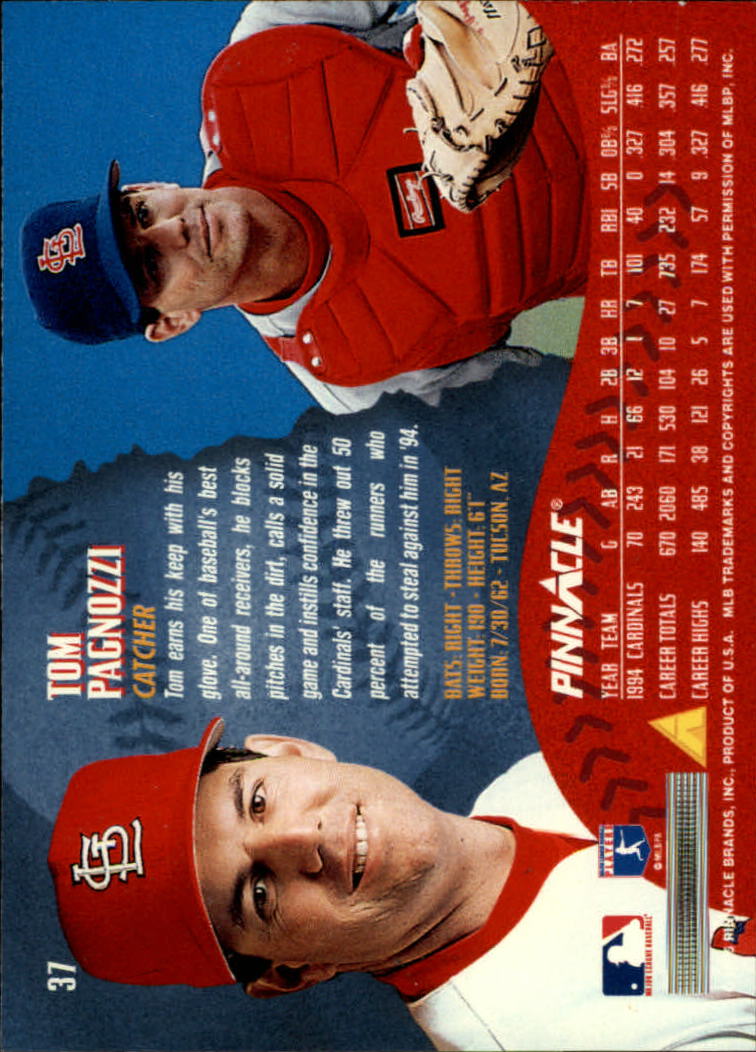1995 Pinnacle Baseball "Main Set" Base Cards #1 to #225 - Picture 75 of 451