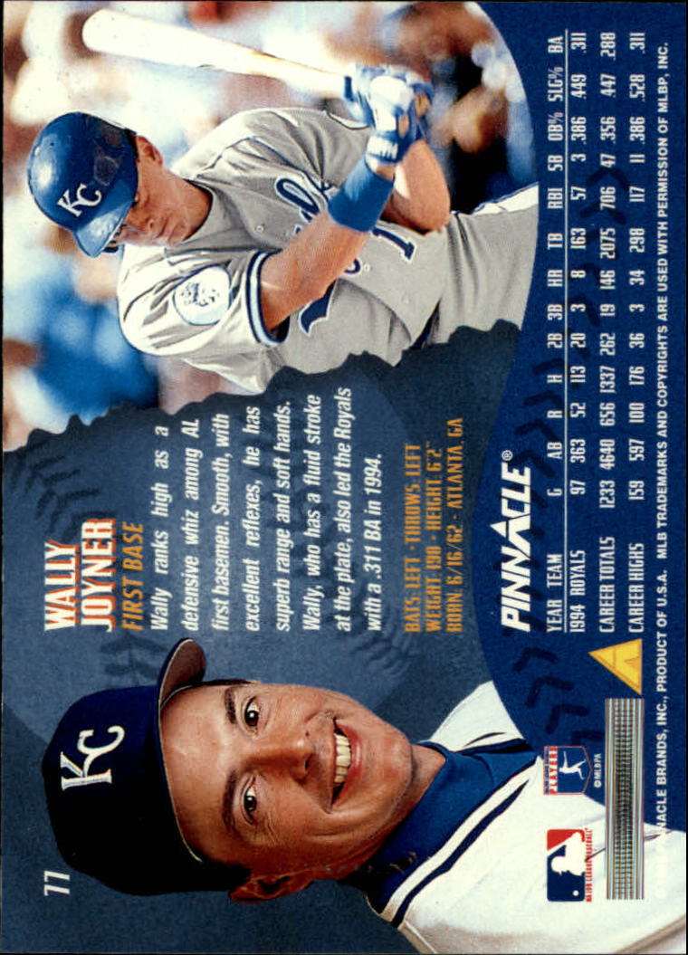 1995 Pinnacle Baseball "Main Set" Base Cards #1 to #225 - Picture 155 of 451