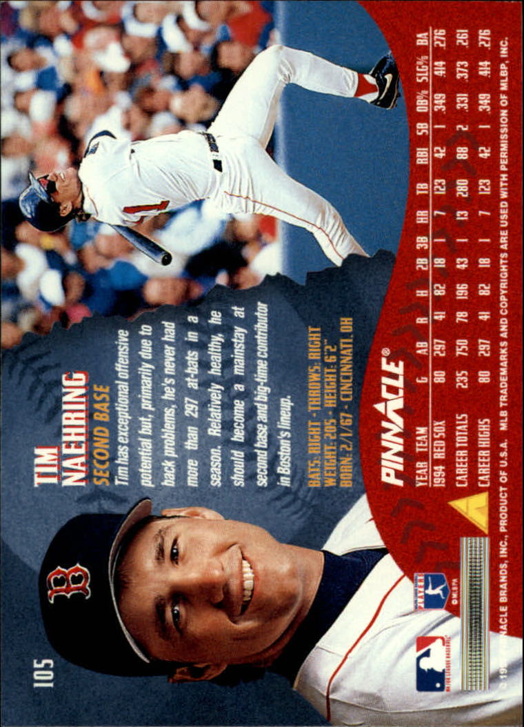 1995 Pinnacle Baseball "Main Set" Base Cards #1 to #225 - Picture 211 of 451