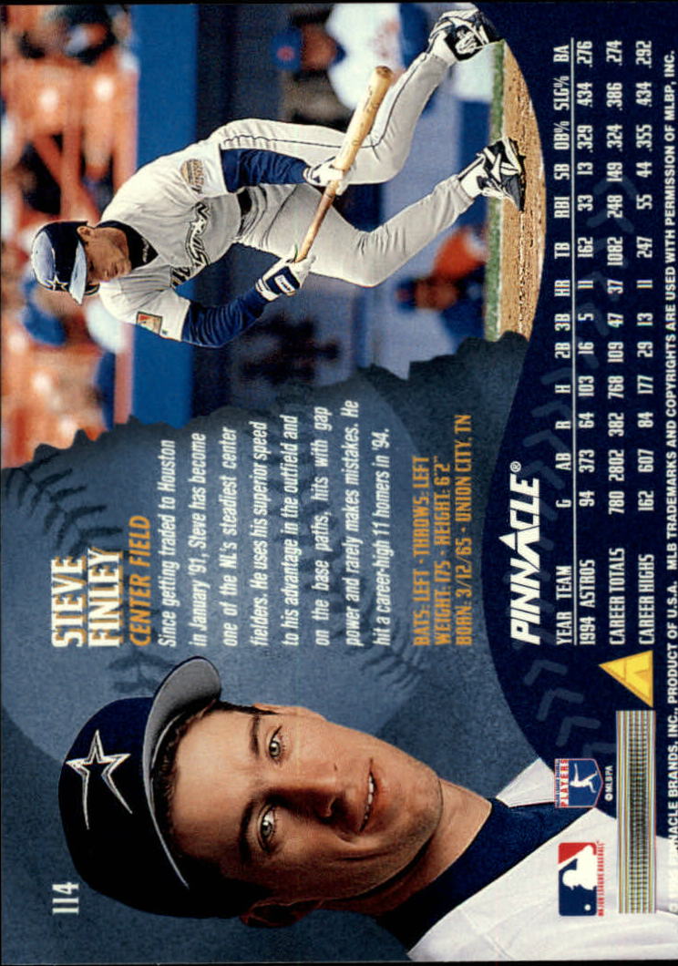 1995 Pinnacle Baseball "Main Set" Base Cards #1 to #225 - Picture 229 of 451