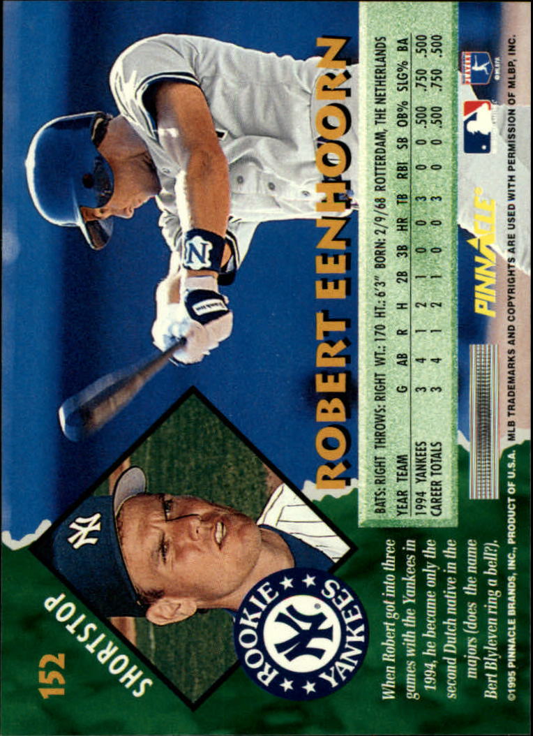 1995 Pinnacle Baseball "Main Set" Base Cards #1 to #225 - Picture 305 of 451