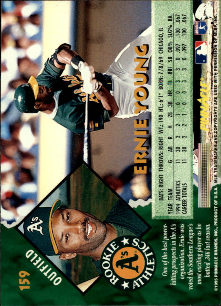 1995 Pinnacle Baseball "Main Set" Base Cards #1 to #225 - Picture 319 of 451