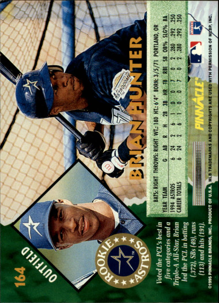 1995 Pinnacle Baseball "Main Set" Base Cards #1 to #225 - Picture 329 of 451