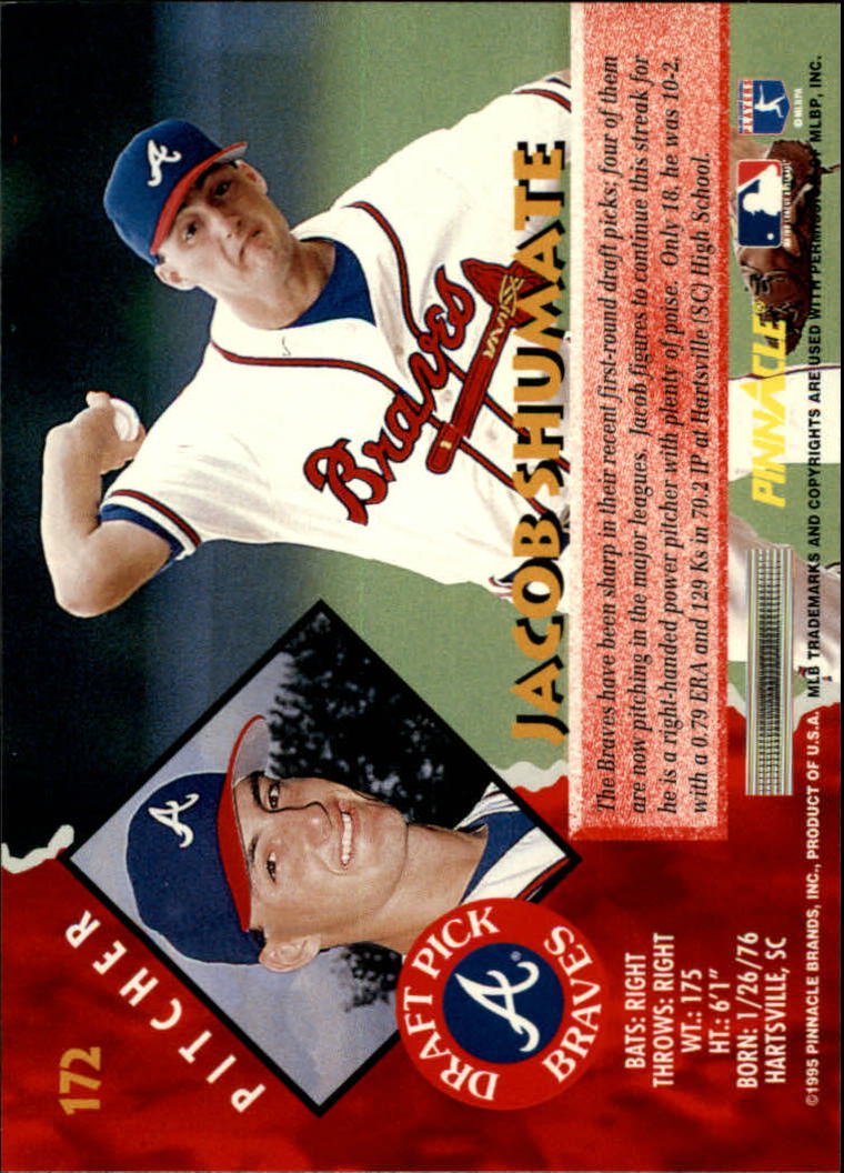 1995 Pinnacle Baseball "Main Set" Base Cards #1 to #225 - Picture 345 of 451