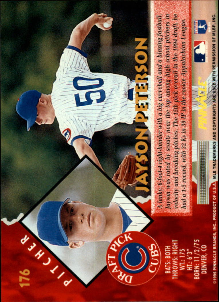 1995 Pinnacle Baseball "Main Set" Base Cards #1 to #225 - Picture 353 of 451