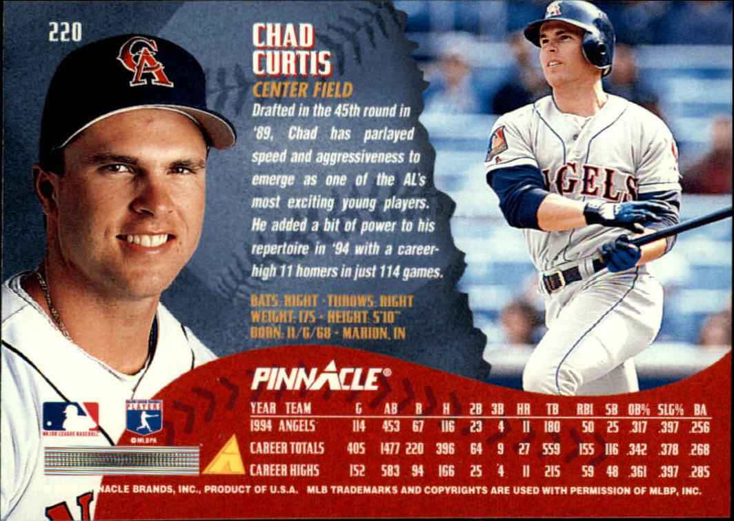 1995 Pinnacle Baseball "Main Set" Base Cards #1 to #225 - Picture 441 of 451