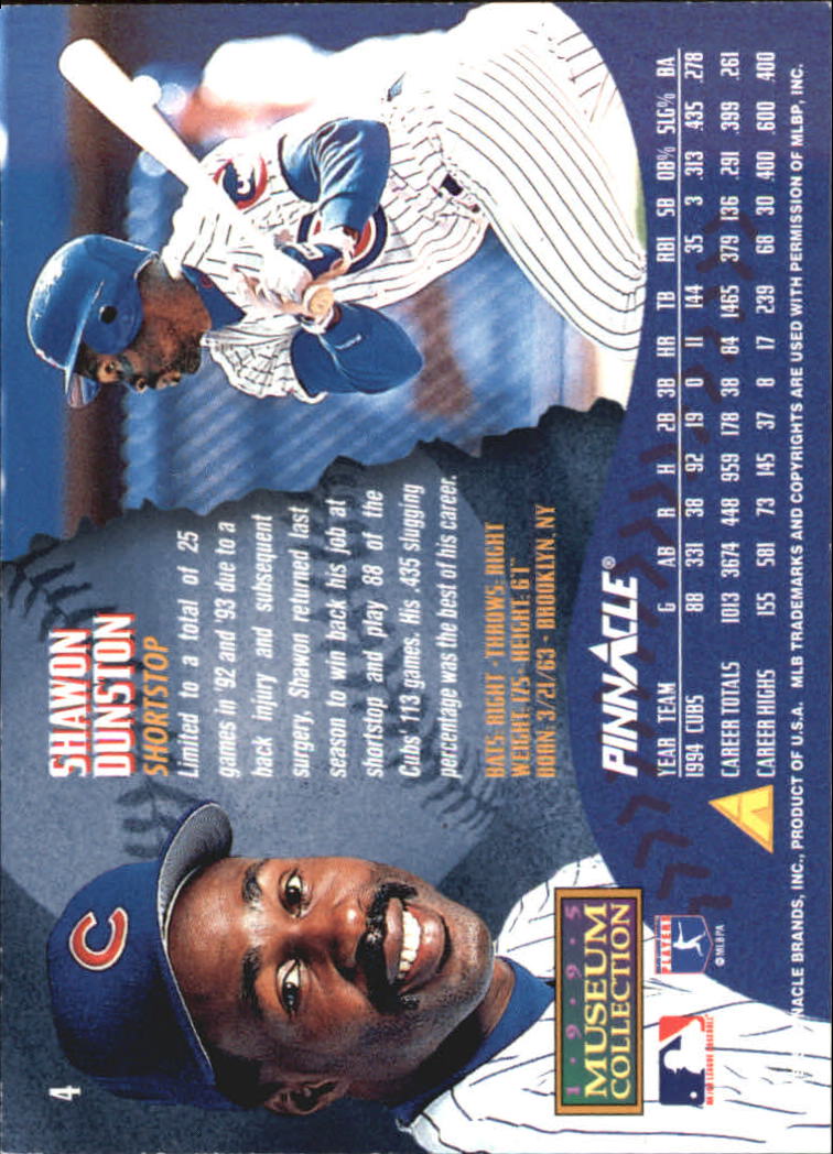 A1828- 1995 Pinnacle Museum Baseball Cards 1-250 -You Pick- 15+ FREE US SHIP - Picture 9 of 443