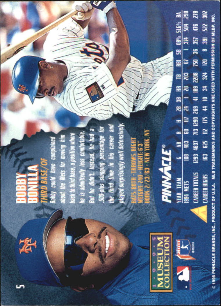 A1828- 1995 Pinnacle Museum Baseball Cards 1-250 -You Pick- 15+ FREE US SHIP - Picture 11 of 443