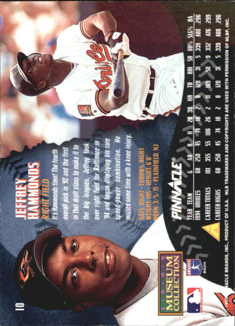A1828- 1995 Pinnacle Museum Baseball Cards 1-250 -You Pick- 15+ FREE US SHIP - Picture 21 of 443
