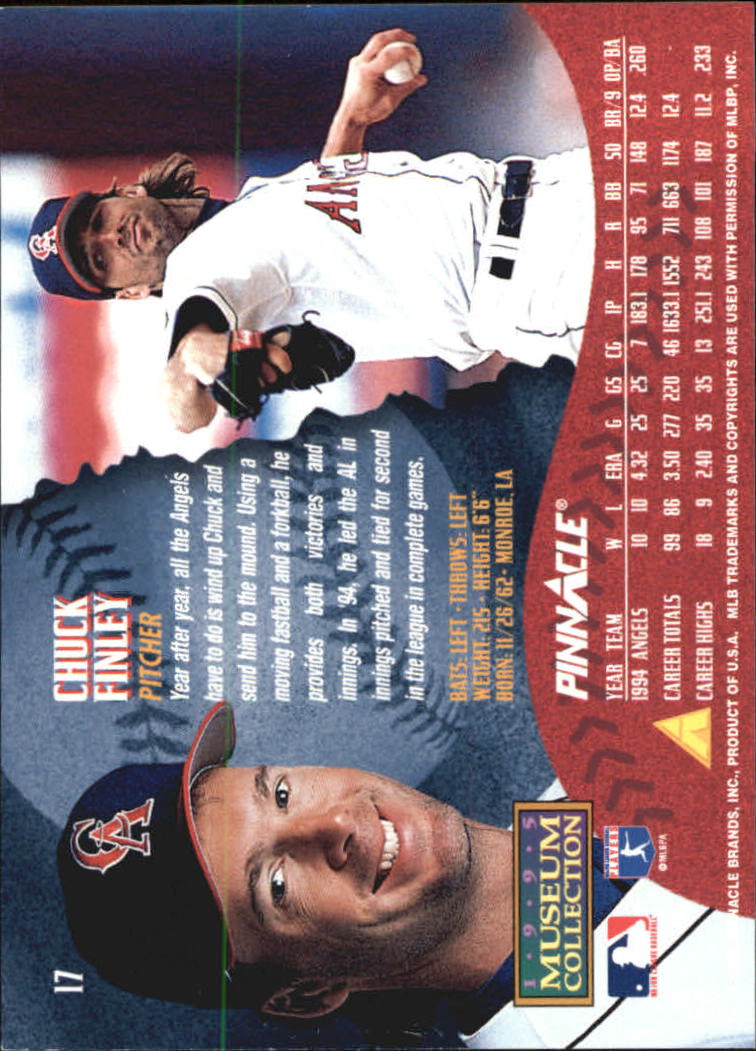 A1828- 1995 Pinnacle Museum Baseball Cards 1-250 -You Pick- 15+ FREE US SHIP - Picture 35 of 443
