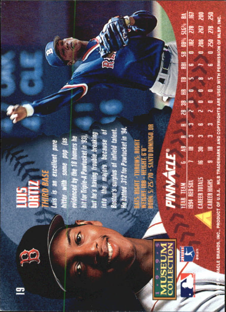 A1828- 1995 Pinnacle Museum Baseball Cards 1-250 -You Pick- 15+ FREE US SHIP - Picture 39 of 443