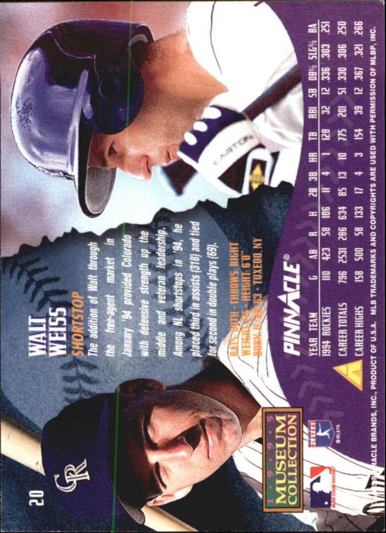 A1828- 1995 Pinnacle Museum Baseball Cards 1-250 -You Pick- 15+ FREE US SHIP - Picture 41 of 443