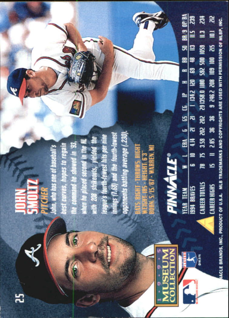 A1828- 1995 Pinnacle Museum Baseball Cards 1-250 -You Pick- 15+ FREE US SHIP - Picture 51 of 443