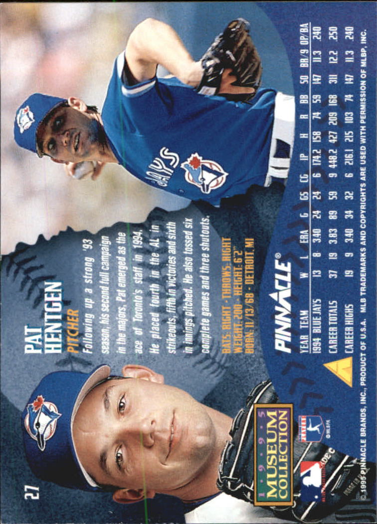 A1828- 1995 Pinnacle Museum Baseball Cards 1-250 -You Pick- 15+ FREE US SHIP - Picture 55 of 443