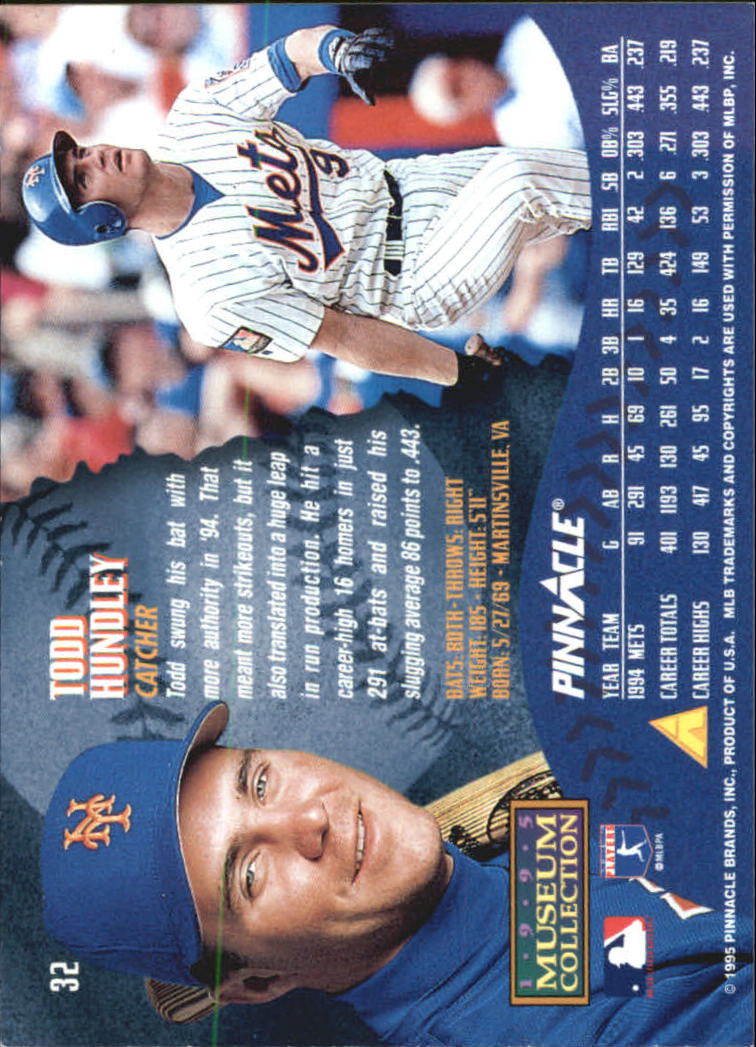 A1828- 1995 Pinnacle Museum Baseball Cards 1-250 -You Pick- 15+ FREE US SHIP - Picture 65 of 443