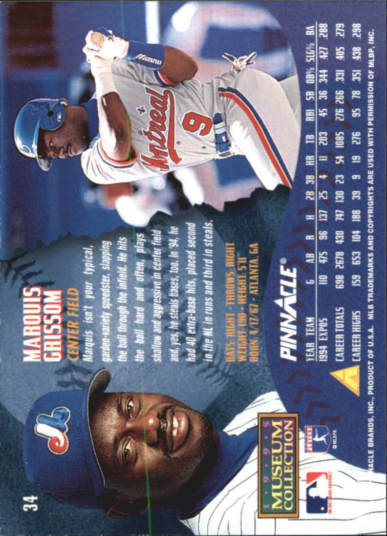 A1828- 1995 Pinnacle Museum Baseball Cards 1-250 -You Pick- 15+ FREE US SHIP - Picture 69 of 443