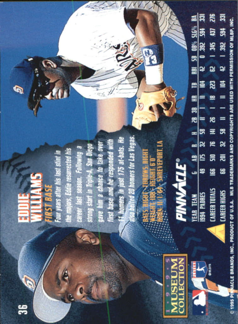 A1828- 1995 Pinnacle Museum Baseball Cards 1-250 -You Pick- 15+ FREE US SHIP - Picture 73 of 443