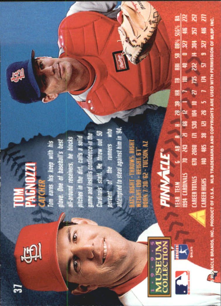 A1828- 1995 Pinnacle Museum Baseball Cards 1-250 -You Pick- 15+ FREE US SHIP - Picture 75 of 443
