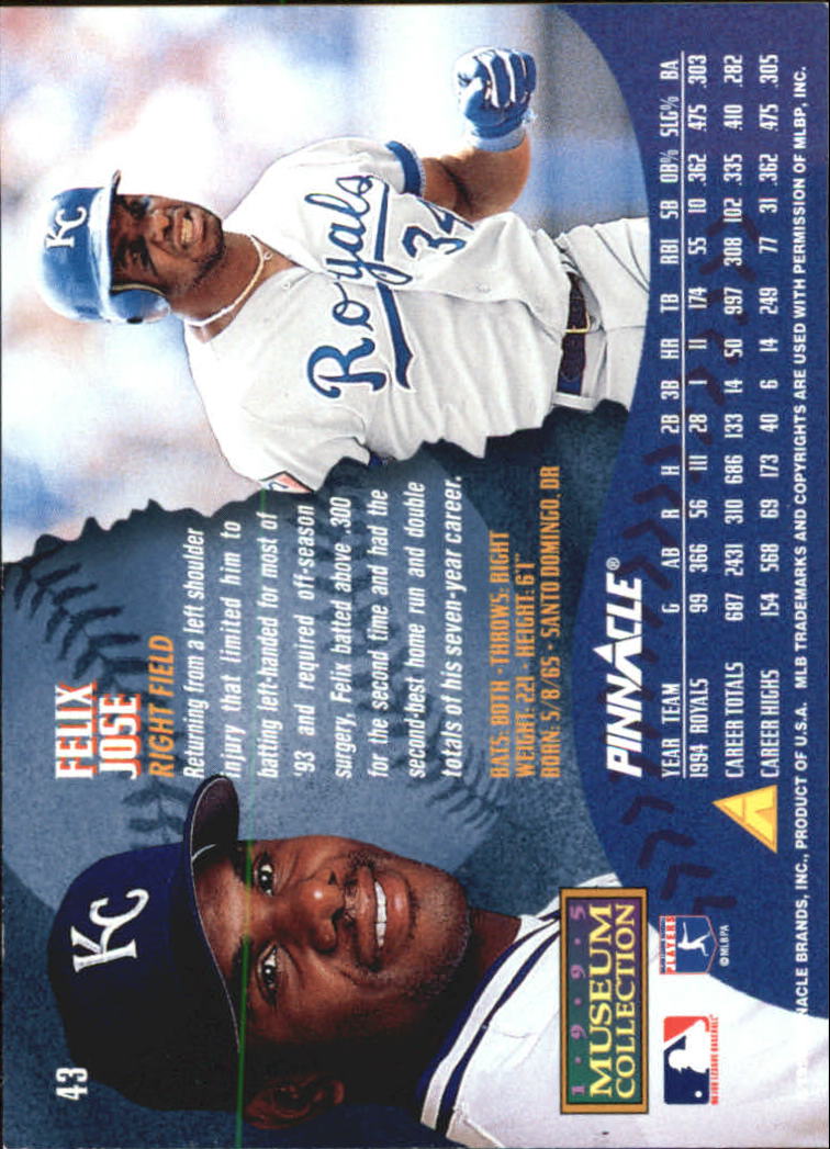 A1828- 1995 Pinnacle Museum Baseball Cards 1-250 -You Pick- 15+ FREE US SHIP - Picture 81 of 443