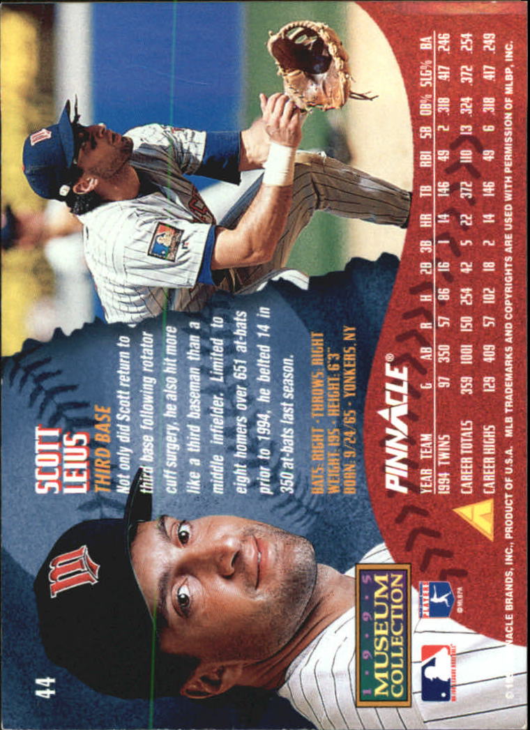 A1828- 1995 Pinnacle Museum Baseball Cards 1-250 -You Pick- 15+ FREE US SHIP - Picture 83 of 443