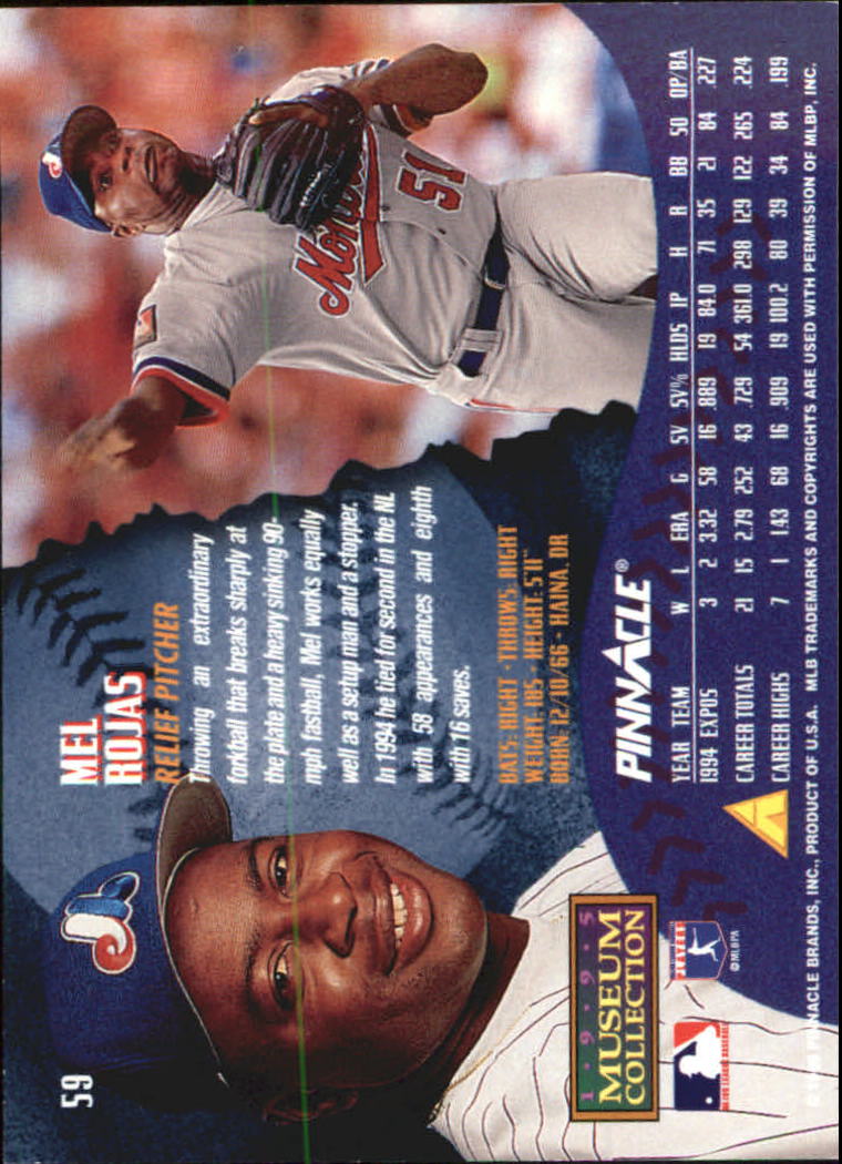 A1828- 1995 Pinnacle Museum Baseball Cards 1-250 -You Pick- 15+ FREE US SHIP - Picture 109 of 443