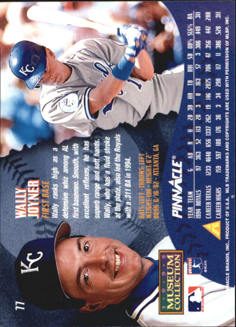 A1828- 1995 Pinnacle Museum Baseball Cards 1-250 -You Pick- 15+ FREE US SHIP - Picture 141 of 443
