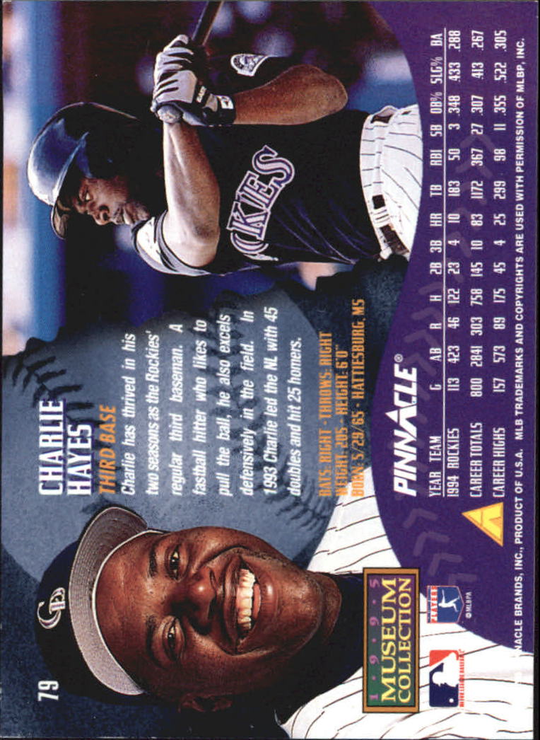 A1828- 1995 Pinnacle Museum Baseball Cards 1-250 -You Pick- 15+ FREE US SHIP - Picture 143 of 443