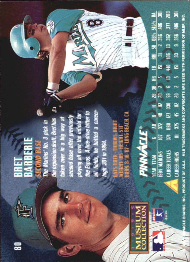 A1828- 1995 Pinnacle Museum Baseball Cards 1-250 -You Pick- 15+ FREE US SHIP - Picture 145 of 443