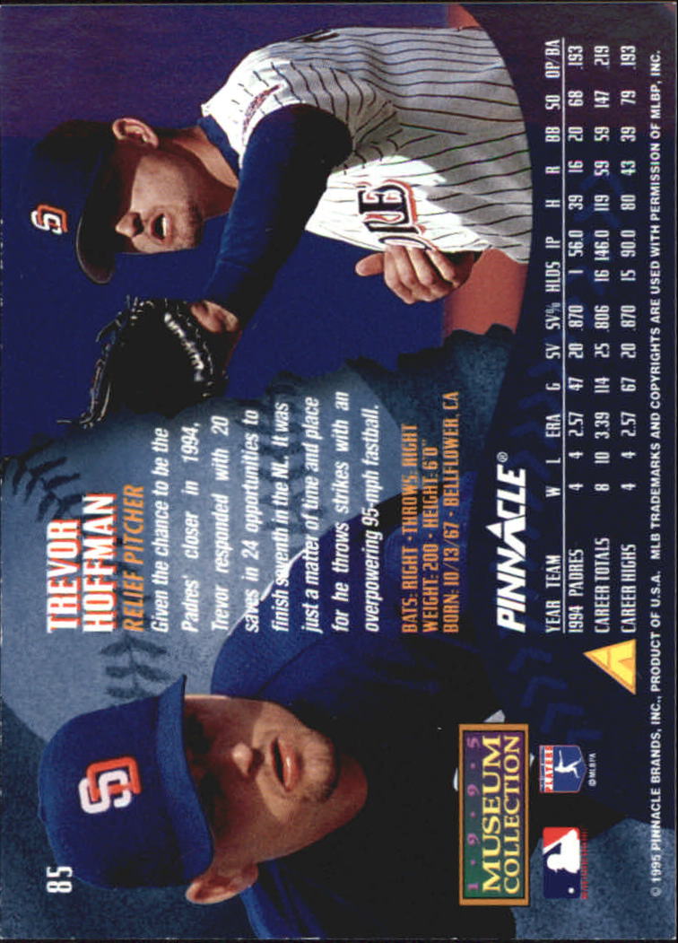 A1828- 1995 Pinnacle Museum Baseball Cards 1-250 -You Pick- 15+ FREE US SHIP - Picture 155 of 443