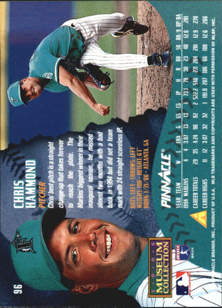 A1828- 1995 Pinnacle Museum Baseball Cards 1-250 -You Pick- 15+ FREE US SHIP - Picture 175 of 443