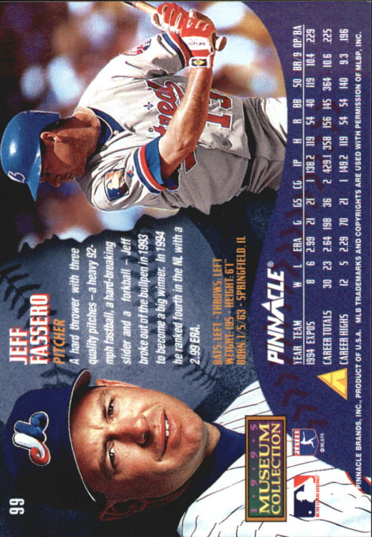 A1828- 1995 Pinnacle Museum Baseball Cards 1-250 -You Pick- 15+ FREE US SHIP - Picture 181 of 443
