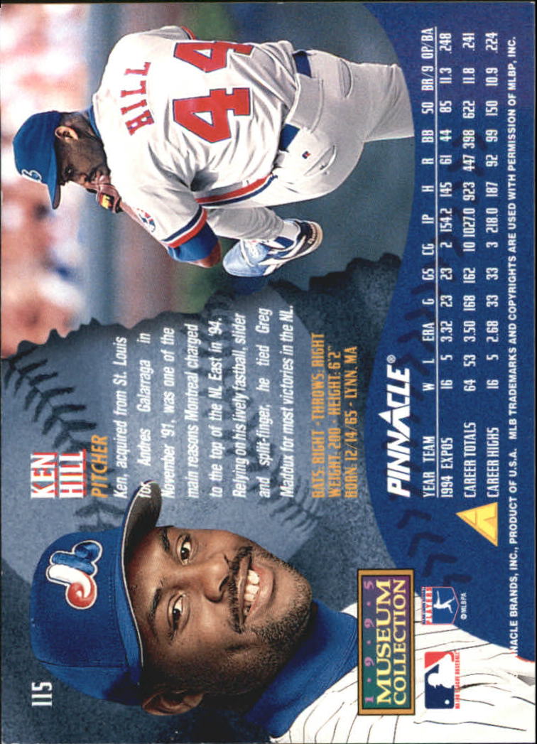 A1828- 1995 Pinnacle Museum Baseball Cards 1-250 -You Pick- 15+ FREE US SHIP - Picture 209 of 443