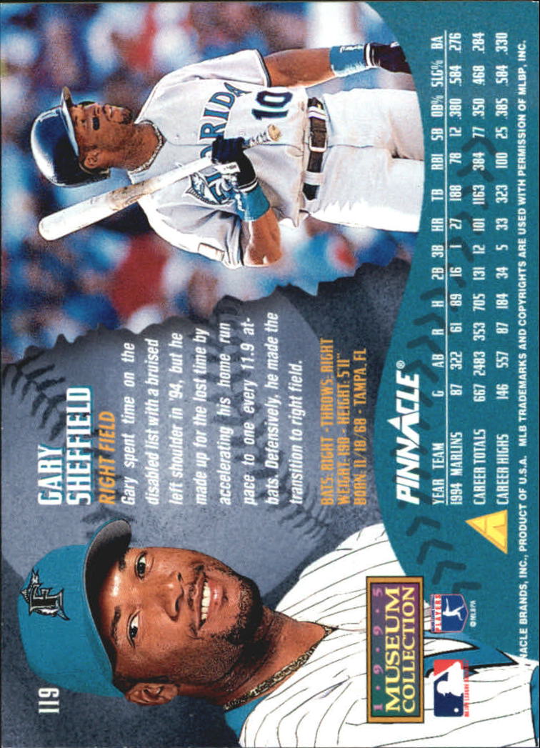 A1828- 1995 Pinnacle Museum Baseball Cards 1-250 -You Pick- 15+ FREE US SHIP - Picture 215 of 443