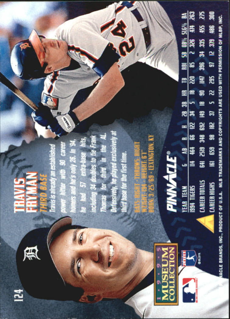 A1828- 1995 Pinnacle Museum Baseball Cards 1-250 -You Pick- 15+ FREE US SHIP - Picture 225 of 443
