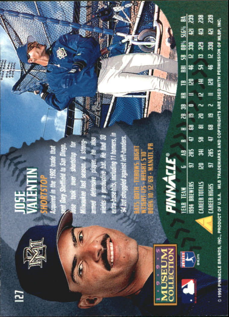 A1828- 1995 Pinnacle Museum Baseball Cards 1-250 -You Pick- 15+ FREE US SHIP - Picture 231 of 443