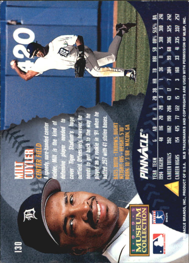 A1828- 1995 Pinnacle Museum Baseball Cards 1-250 -You Pick- 15+ FREE US SHIP - Picture 235 of 443