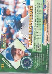 1995 Pinnacle Museum Collection #132 Alex Rodriguez back image