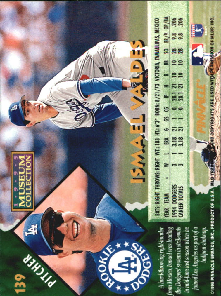 A1828- 1995 Pinnacle Museum Baseball Cards 1-250 -You Pick- 15+ FREE US SHIP - Picture 249 of 443