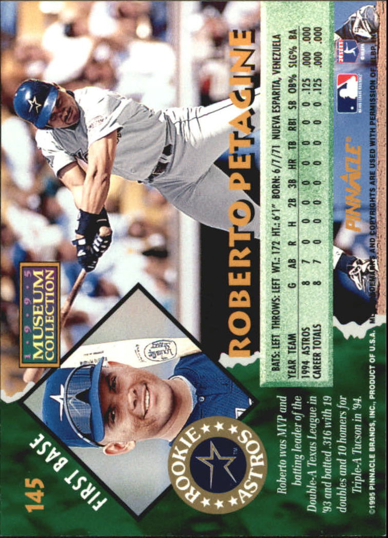A1828- 1995 Pinnacle Museum Baseball Cards 1-250 -You Pick- 15+ FREE US SHIP - Picture 261 of 443